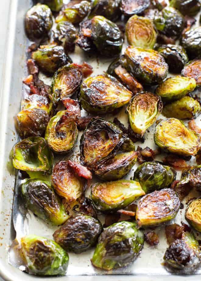 Roasted Brussels Sprouts with Bacon