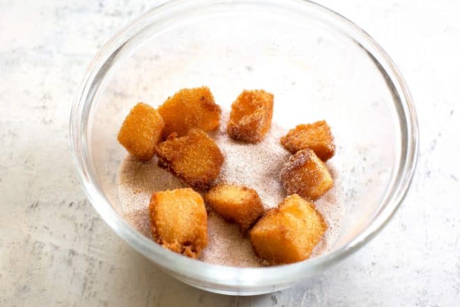 easy churro bites