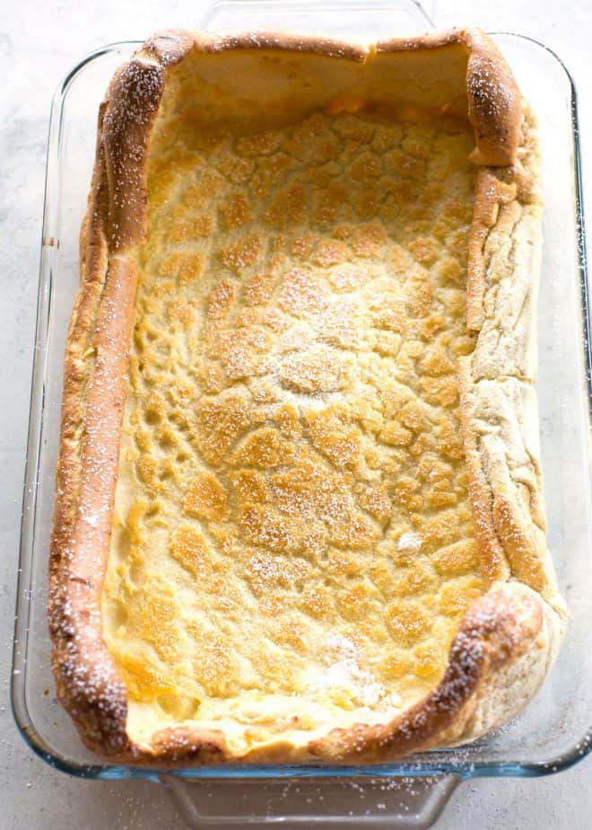 German Pancake in a pan