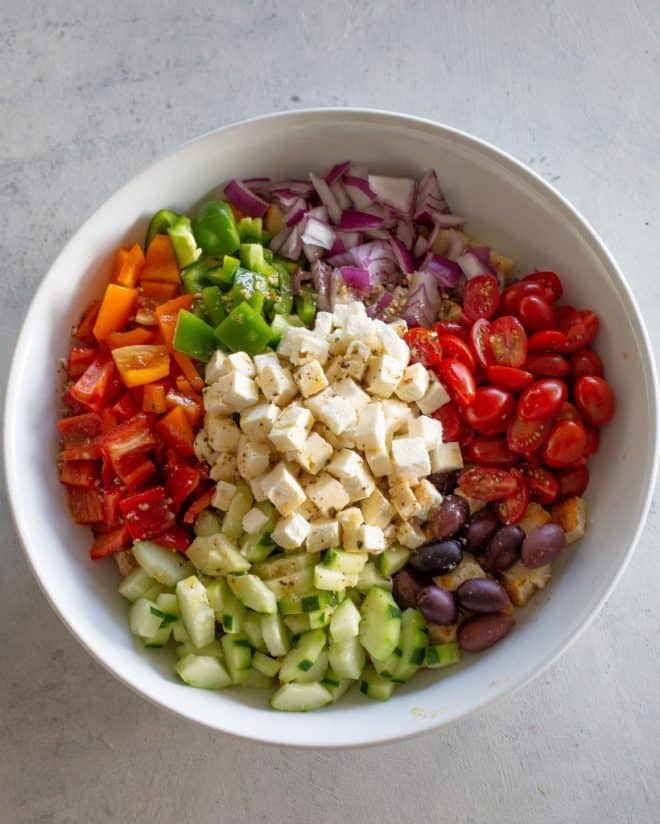 Greek Panzanella Salad