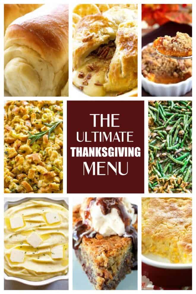 Thanksgiving Menu
