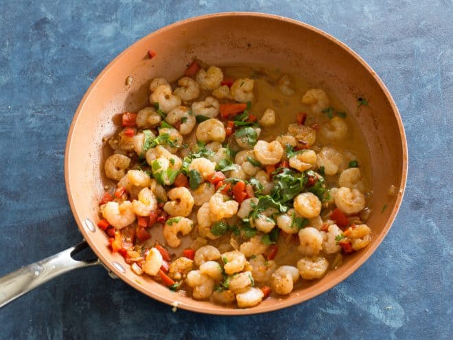 shrimp and peppers