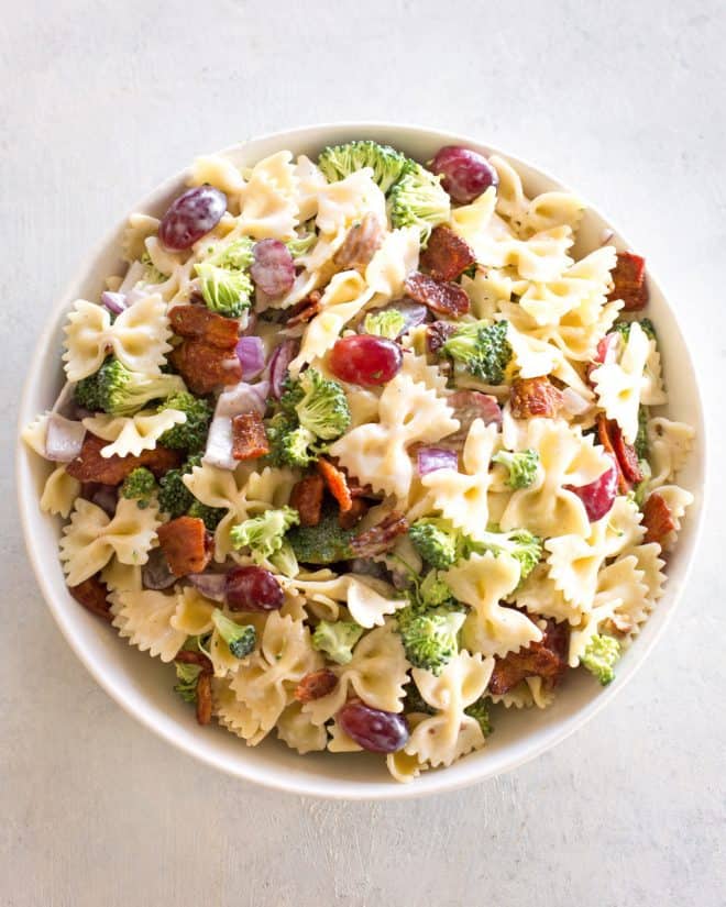 Broccoli Grape Pasta Salad