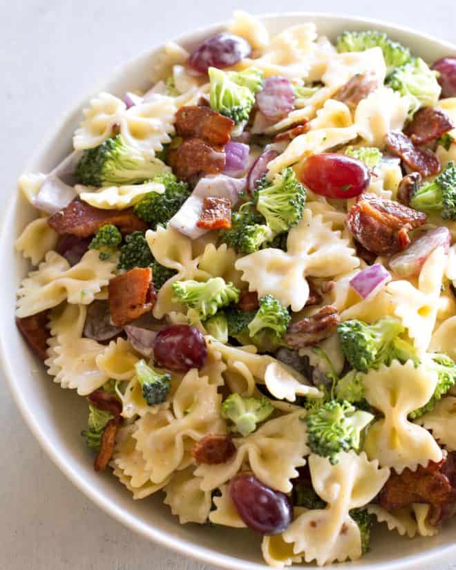 Broccoli Grape Pasta Salad