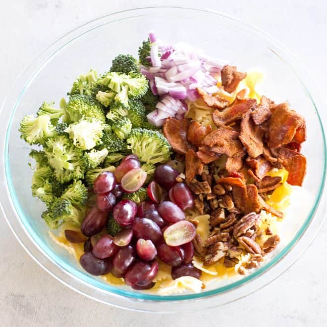Broccoli Grape Pasta Salad