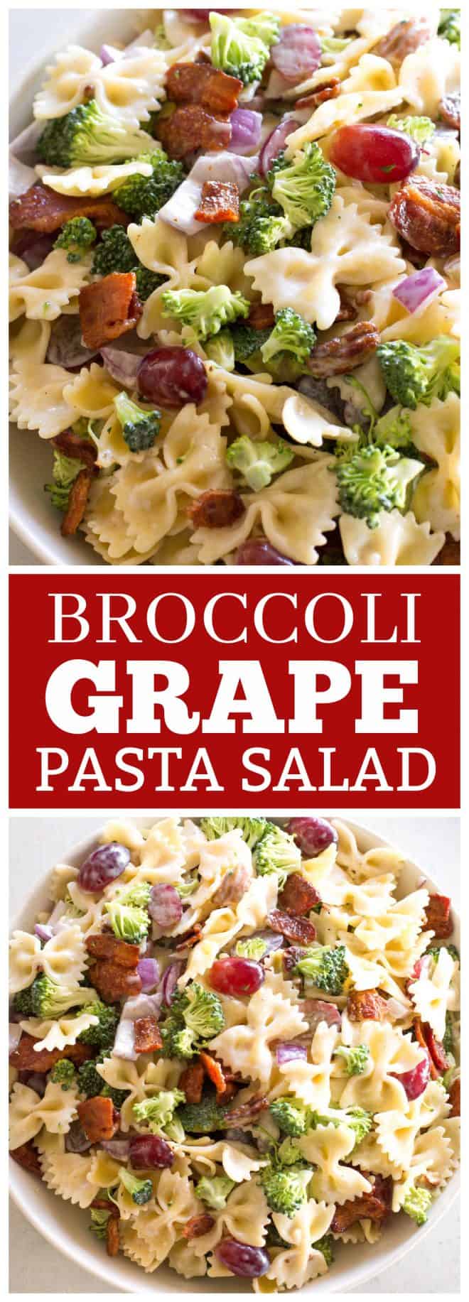 Broccoli Grape Pasta Salad