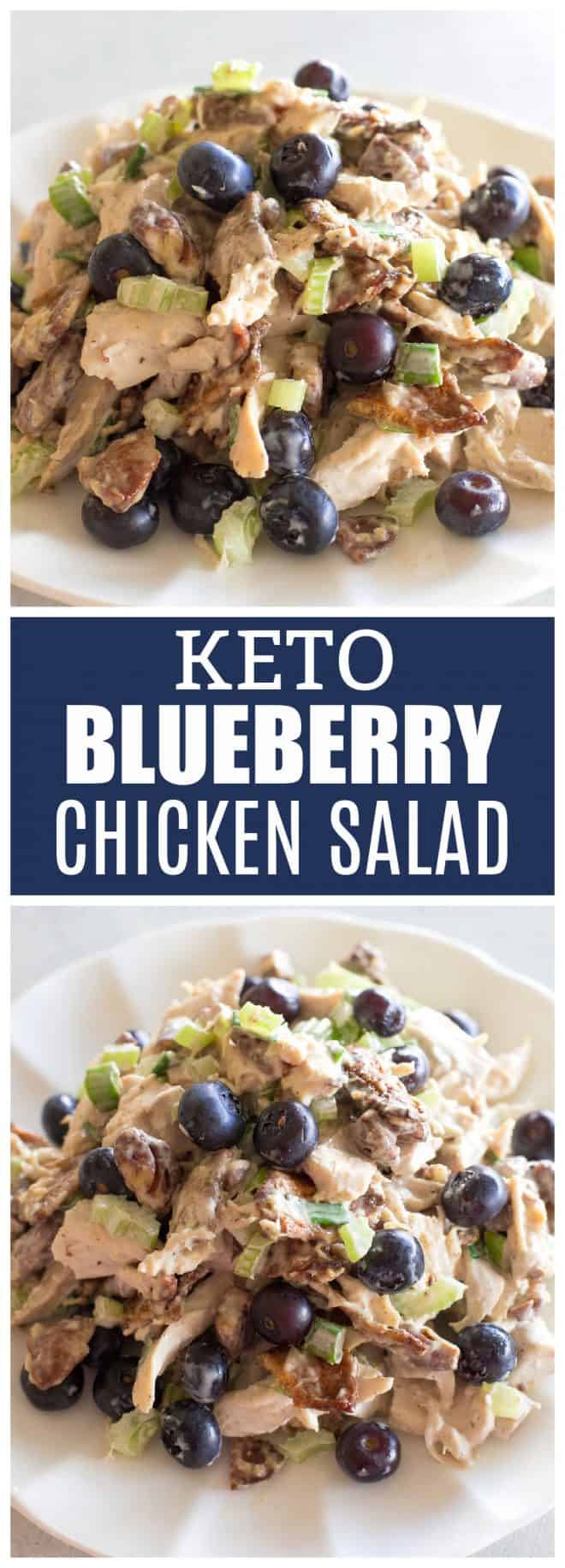 Keto Blueberry Pecan Chicken Salad
