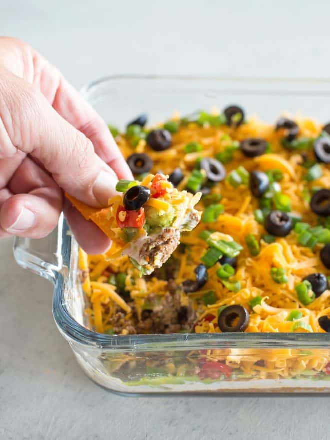 Keto Seven Layer Dip