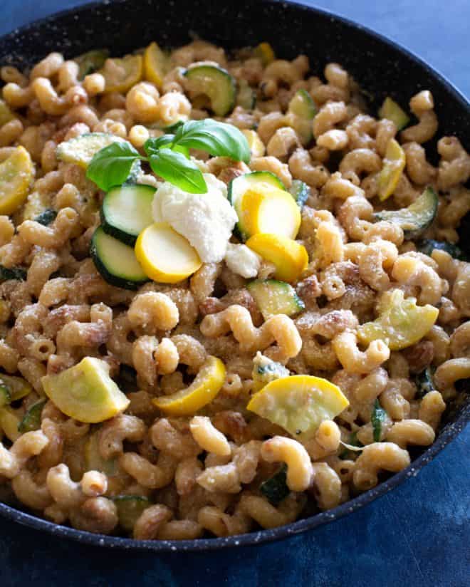 One-pan creamy zucchini pasta