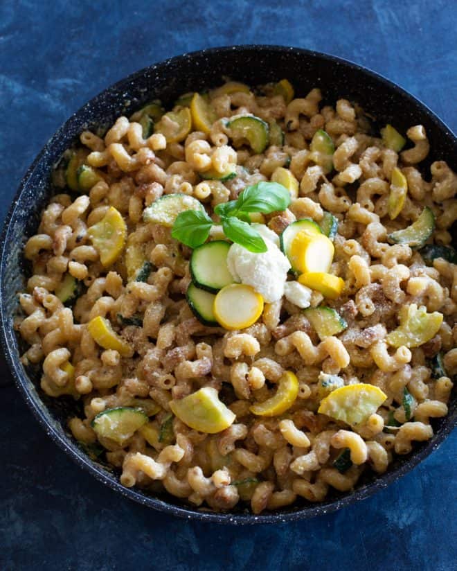 One-pan creamy zucchini pasta