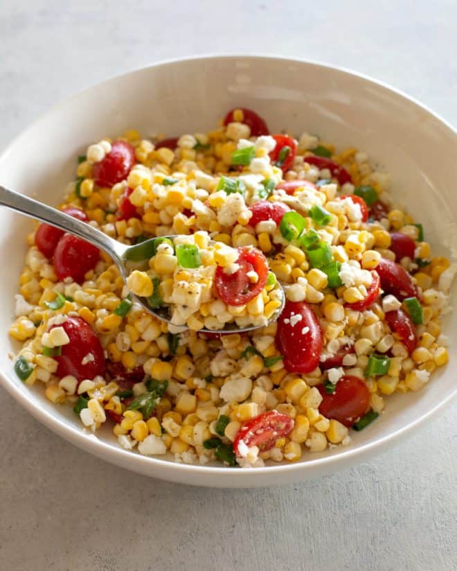 Corn, Tomato, and Feta Salad