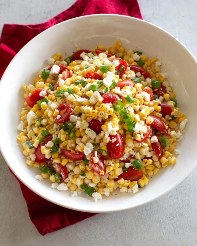 Corn, Tomato, and Feta Salad
