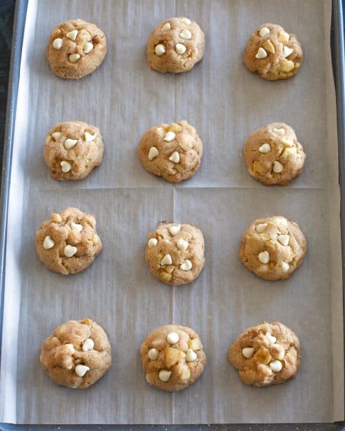 cookies on a baking sheet