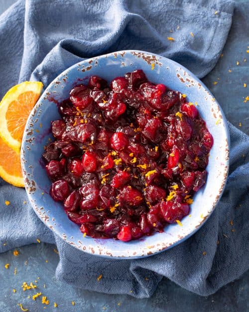 cranberries in a bowl
