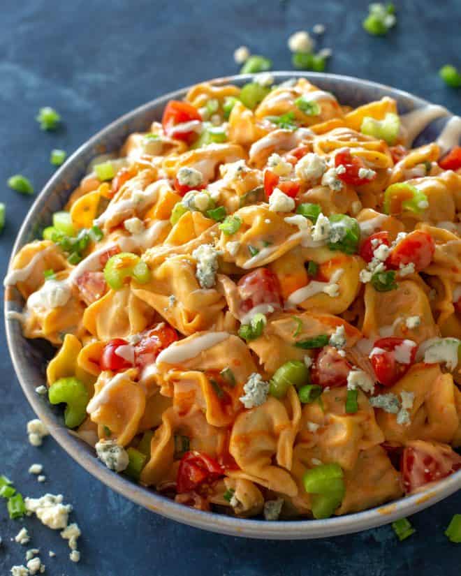 buffalo chicken tortellini salad