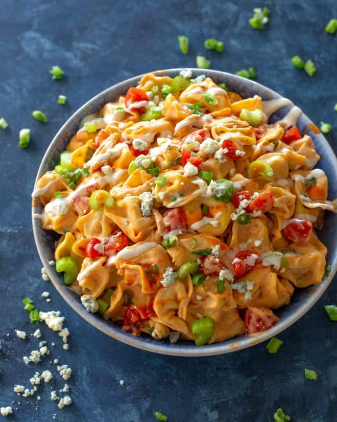buffalo chicken tortellini salad