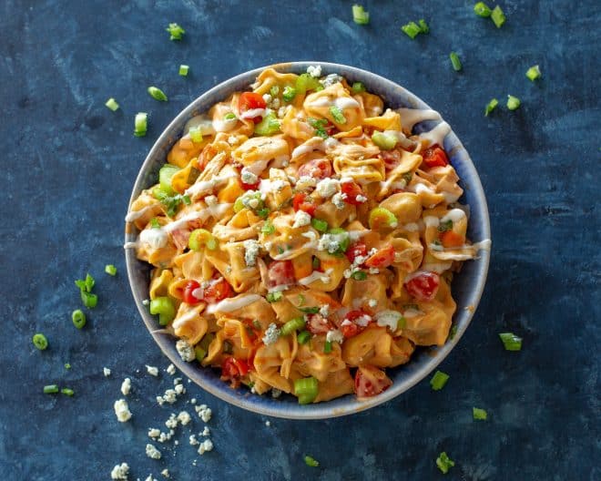 buffalo chicken tortellini salad