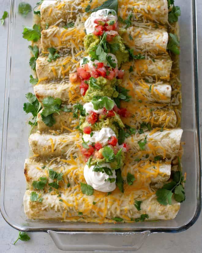 hicken and Spinach Enchiladas 