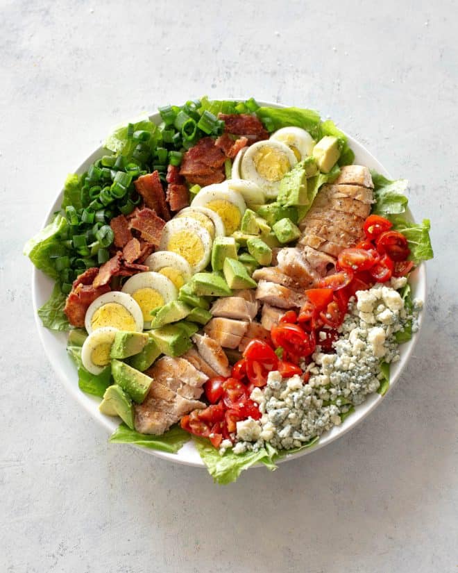 cobb salad in bowl