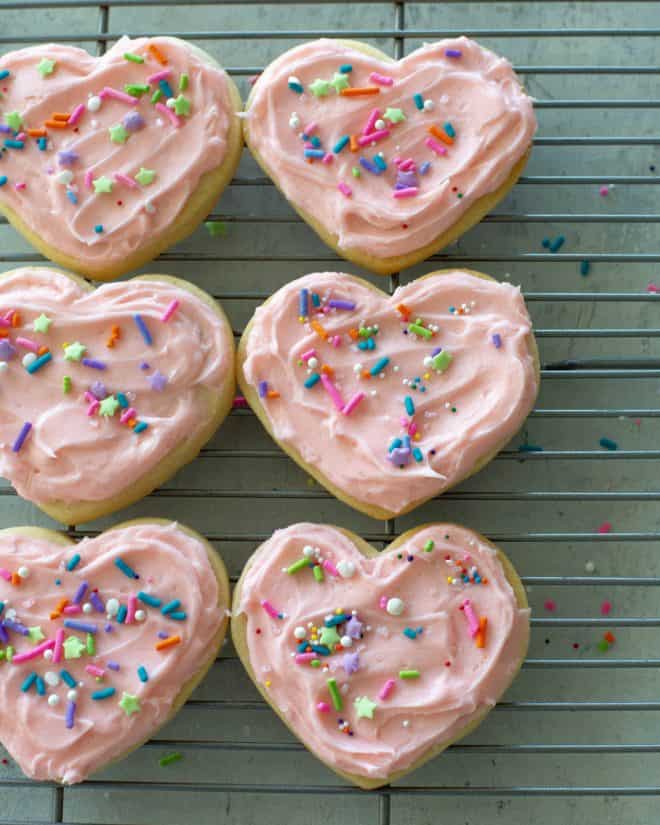 Buttercream Frosting on cookies