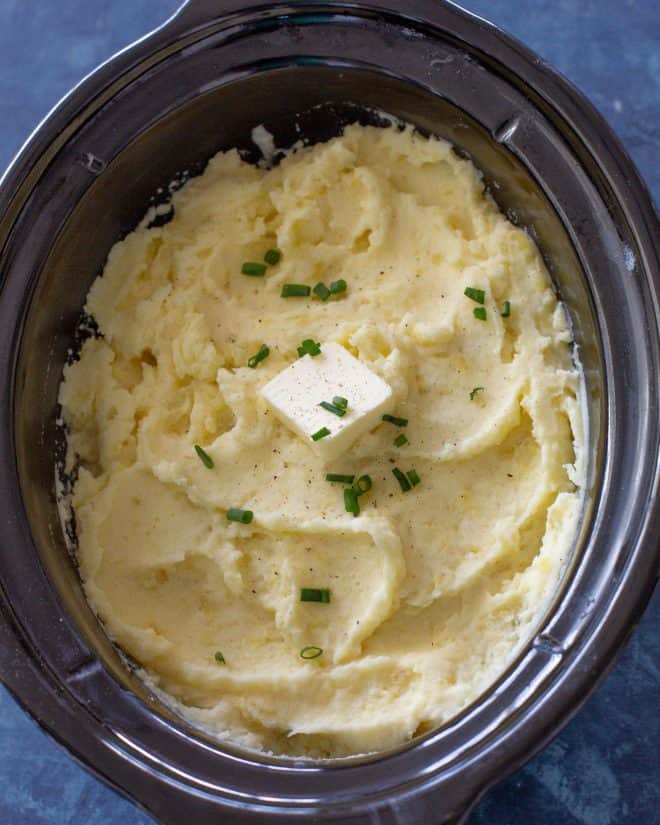 slow cooker mashed potatoes