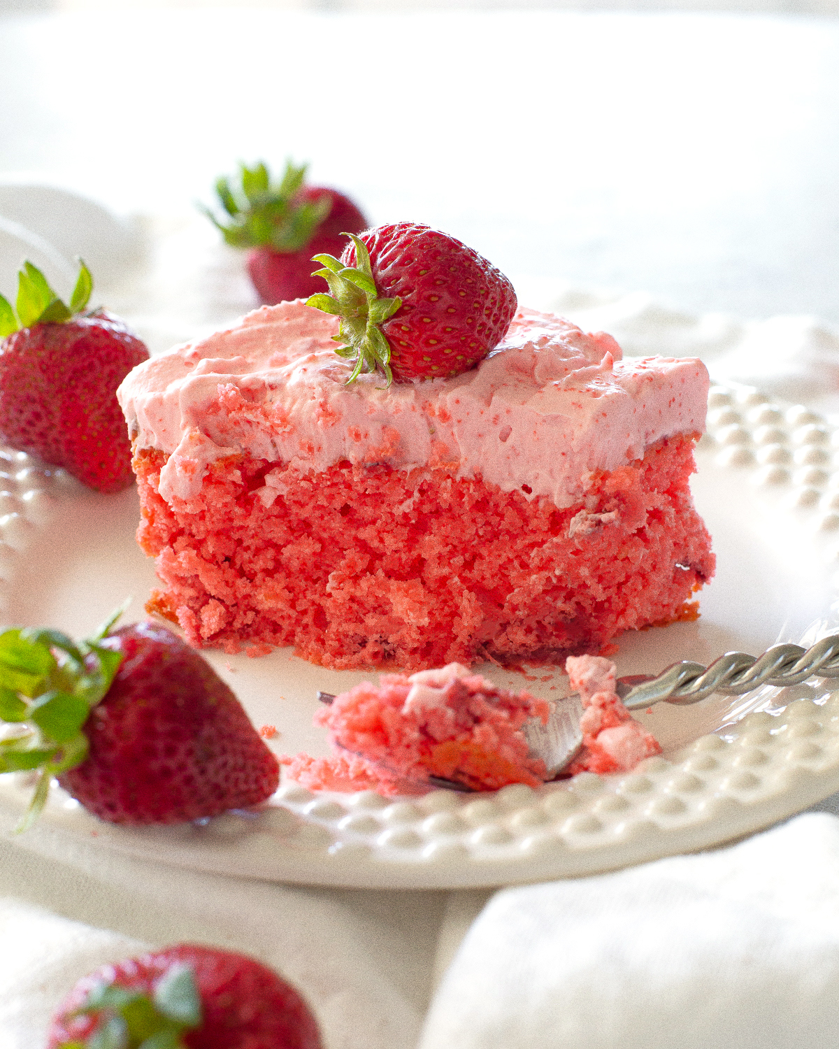 Strawberry Cake slice