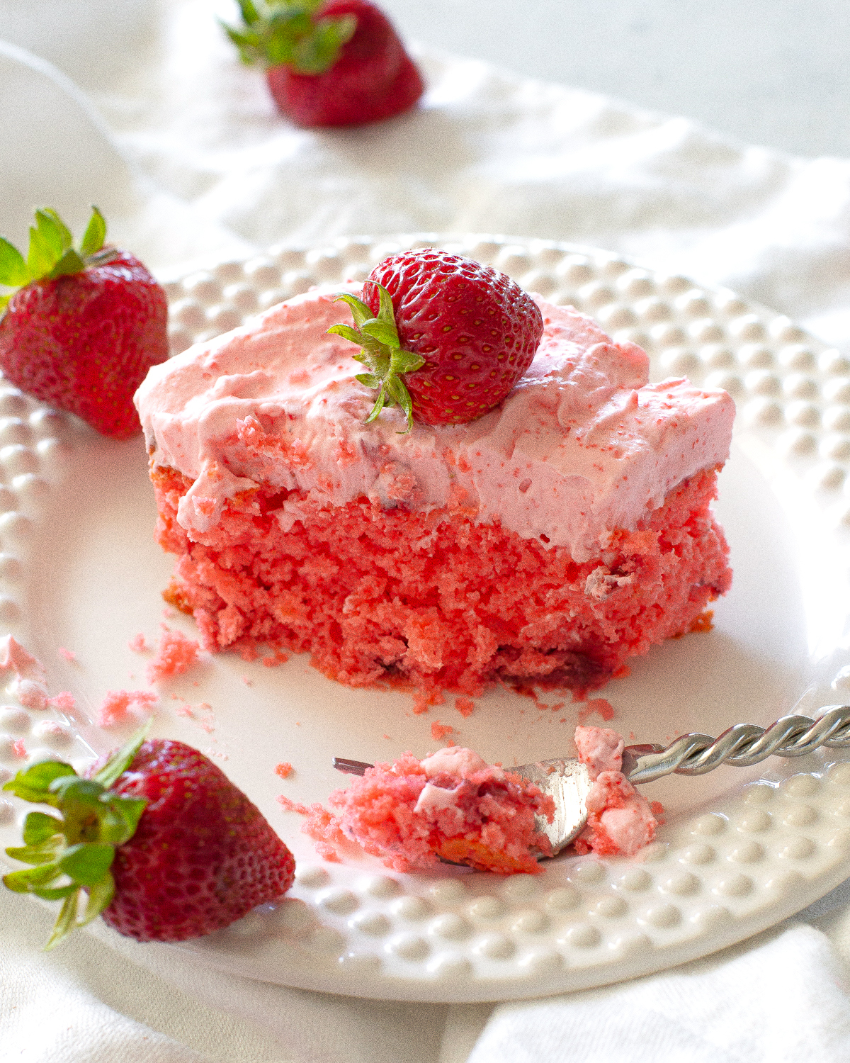 Strawberry Cake slice
