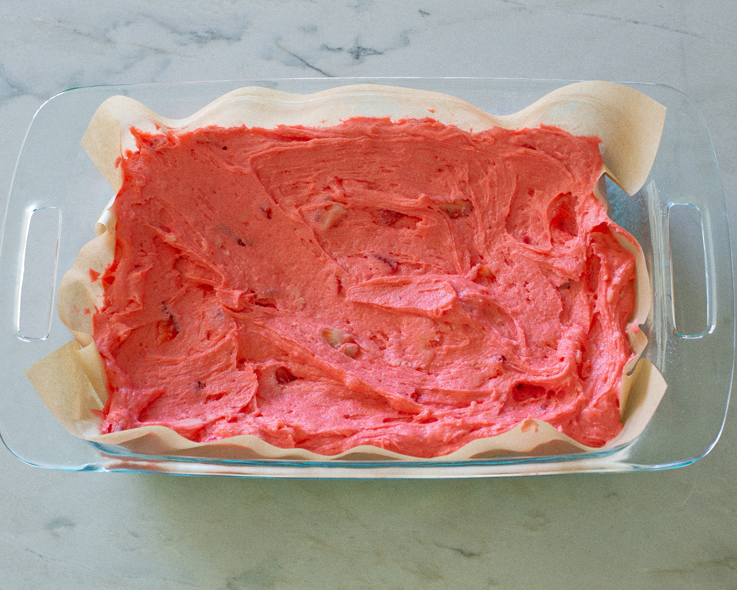 Strawberry Cake batter
