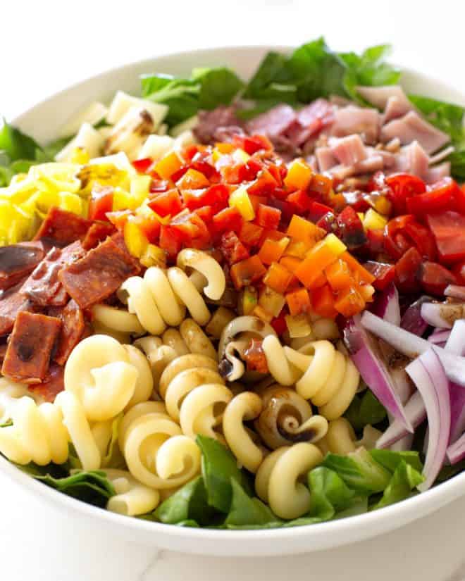 Italian Sub Pasta Salad