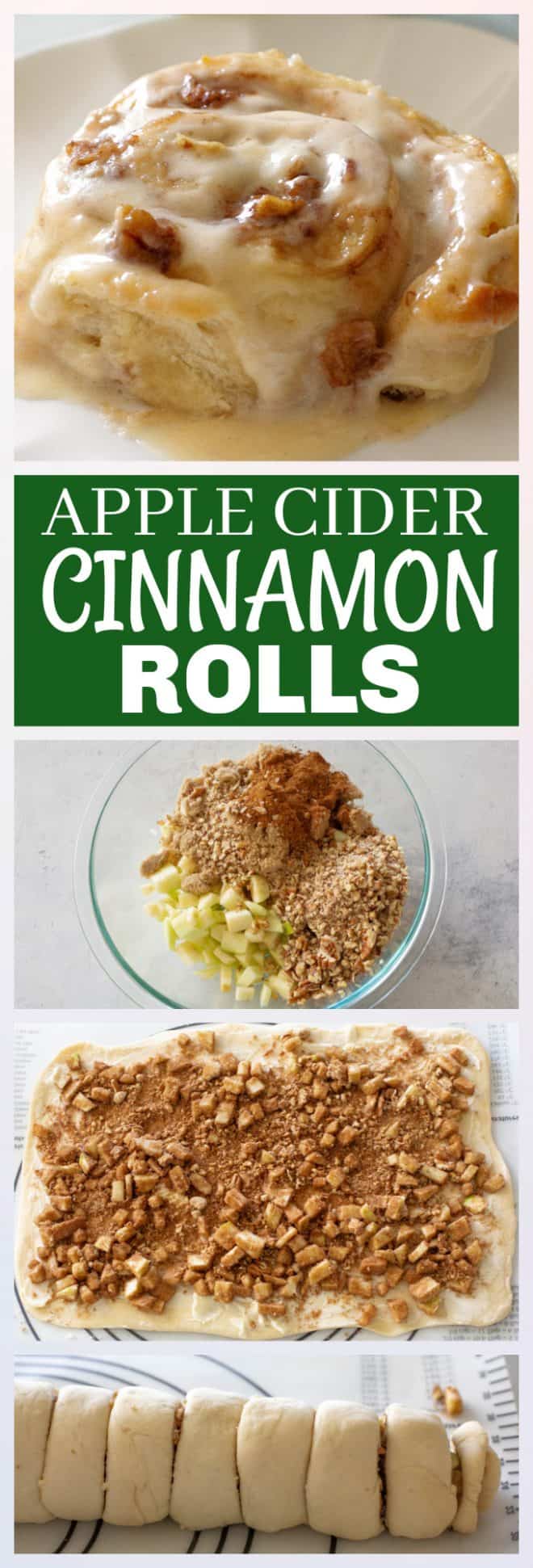apple cider cinnamon rolls