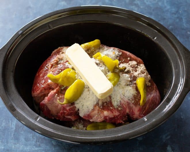 roast with butter on top