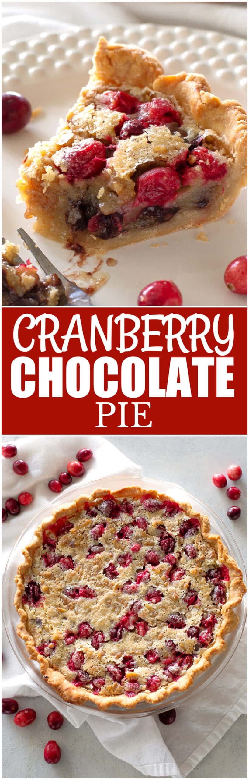 cranberry chocolate pie