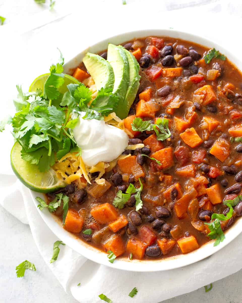 Sweet Potato Black Bean Chili