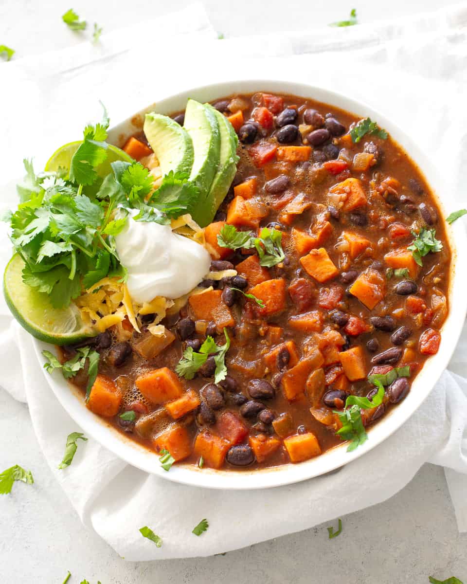 Sweet Potato Black Bean Chili