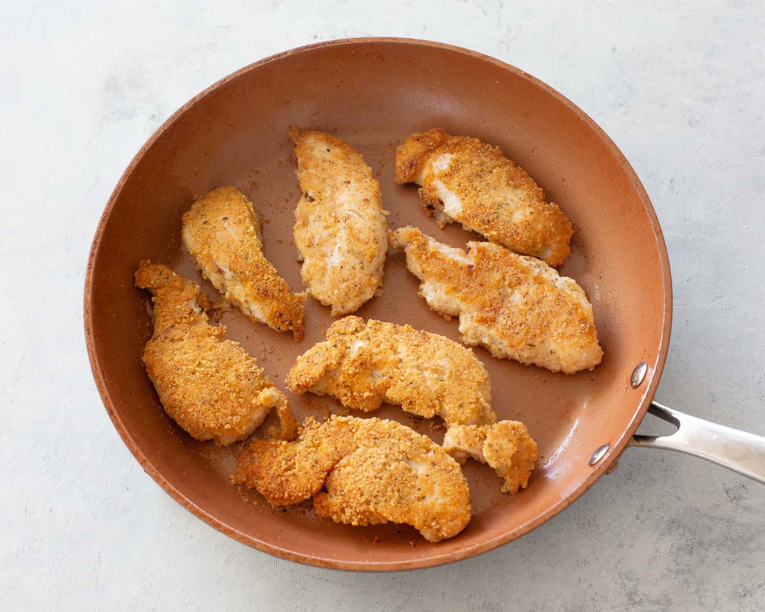 chicken in a pan