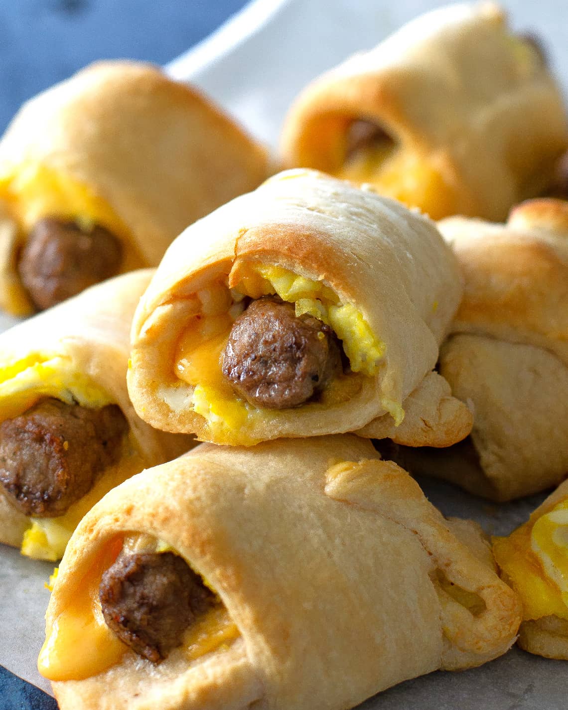 sausage egg roll ups