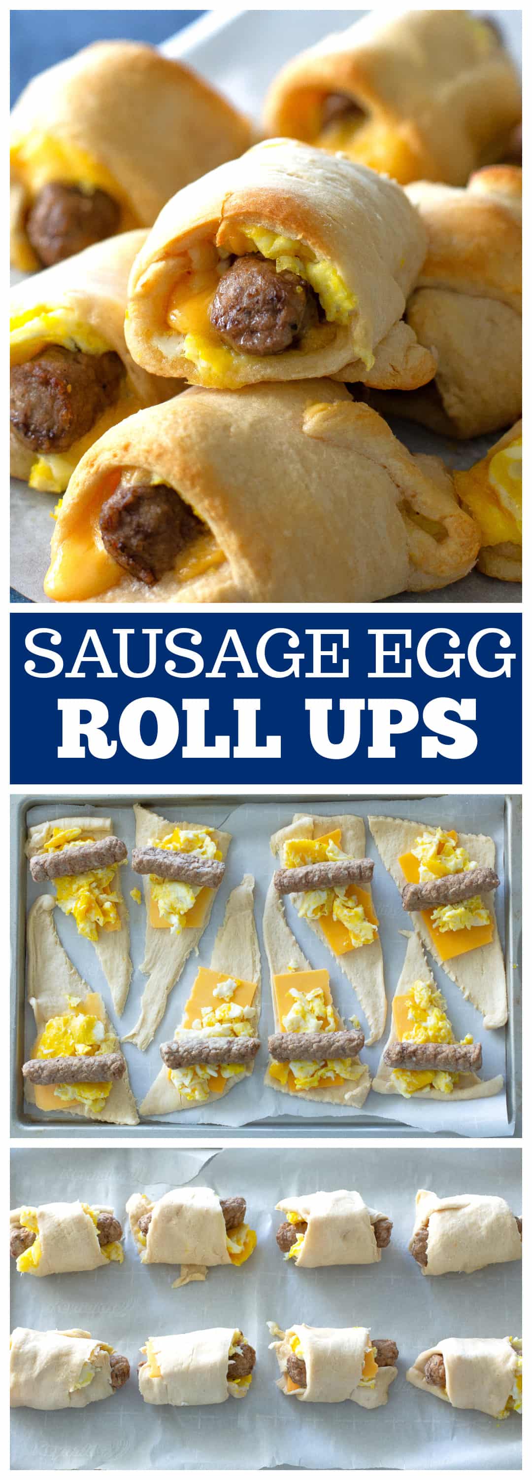 sausage egg roll ups