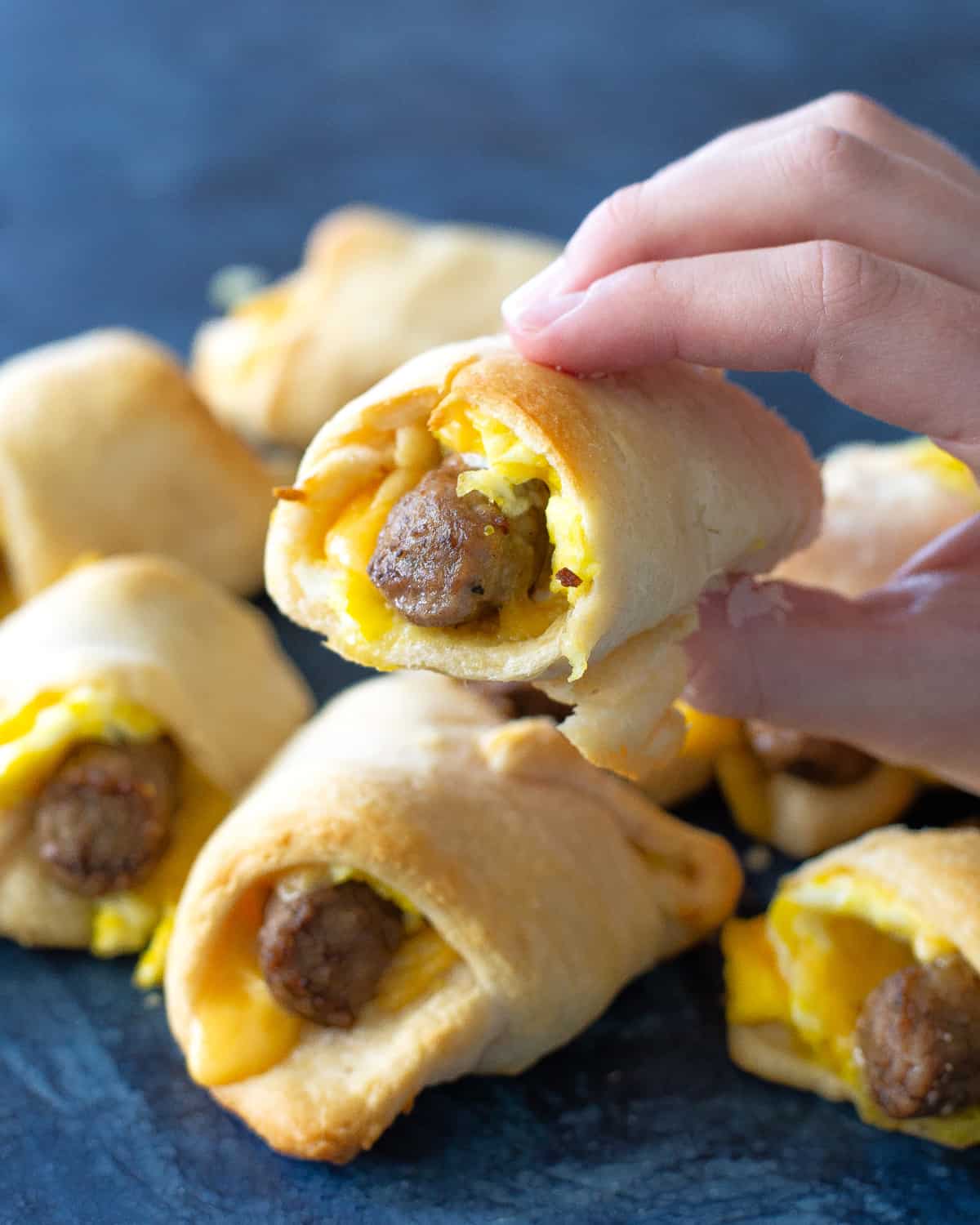 sausage egg roll ups