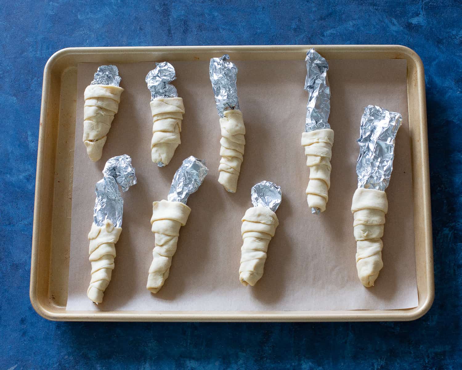 crescent roll around foil