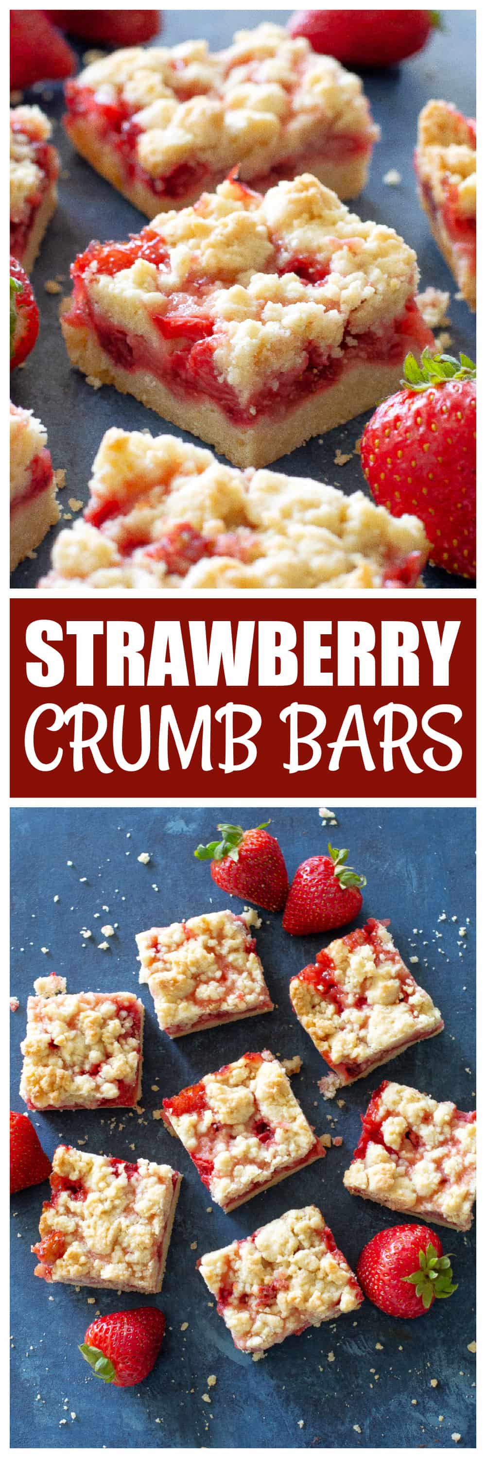 strawberry crumb bars