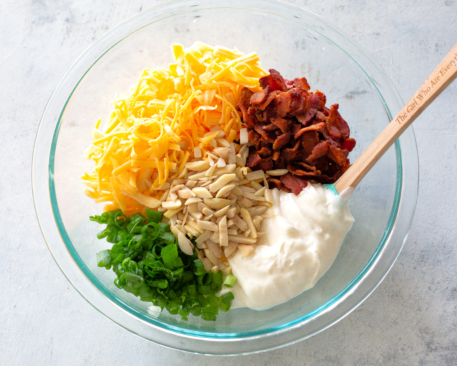 cheese, cranberries, mayonnaise, green onions, and cheddar