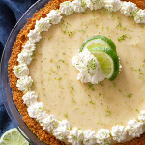 Key Lime Pie with whipped cream