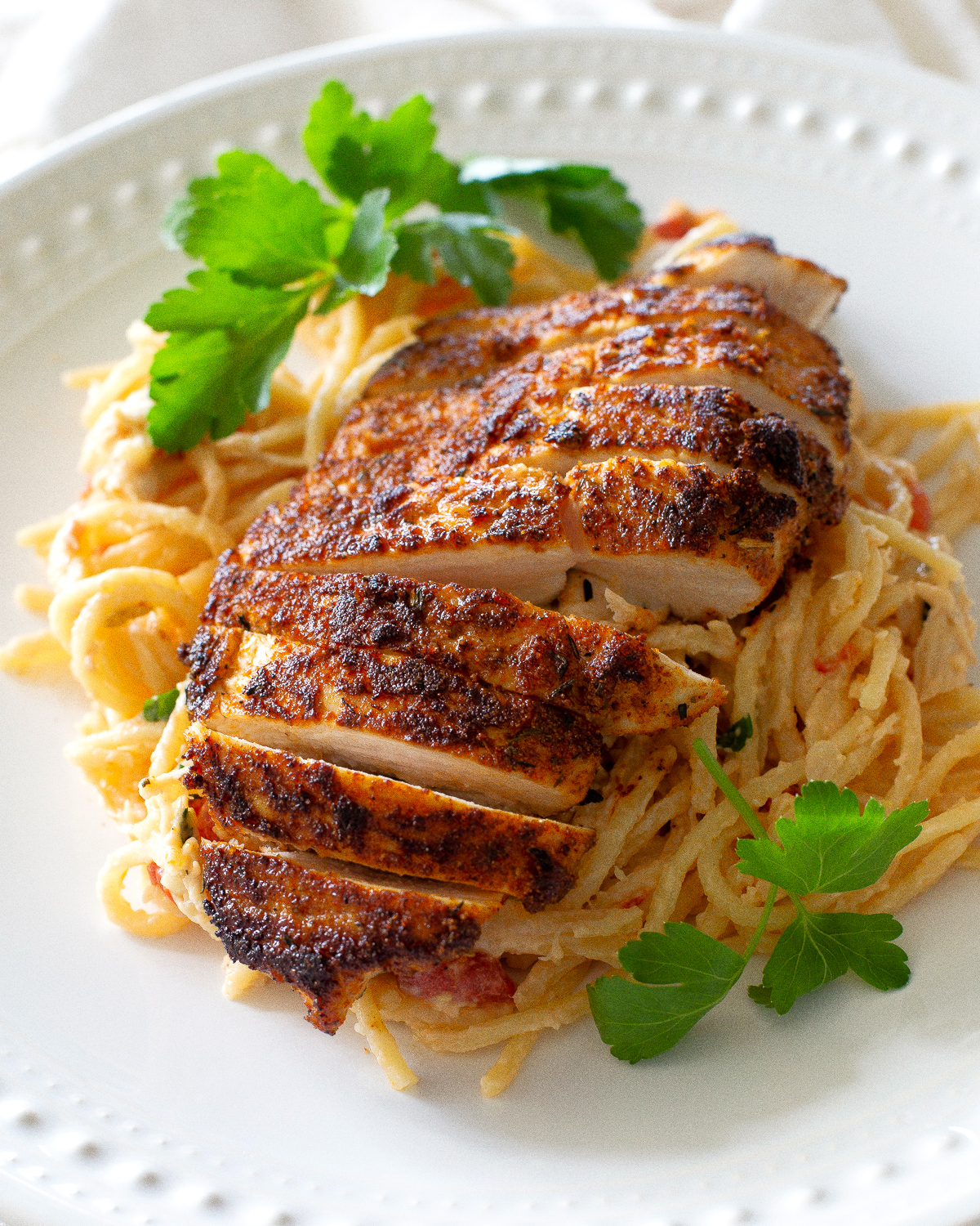 sliced Blackened Chicken