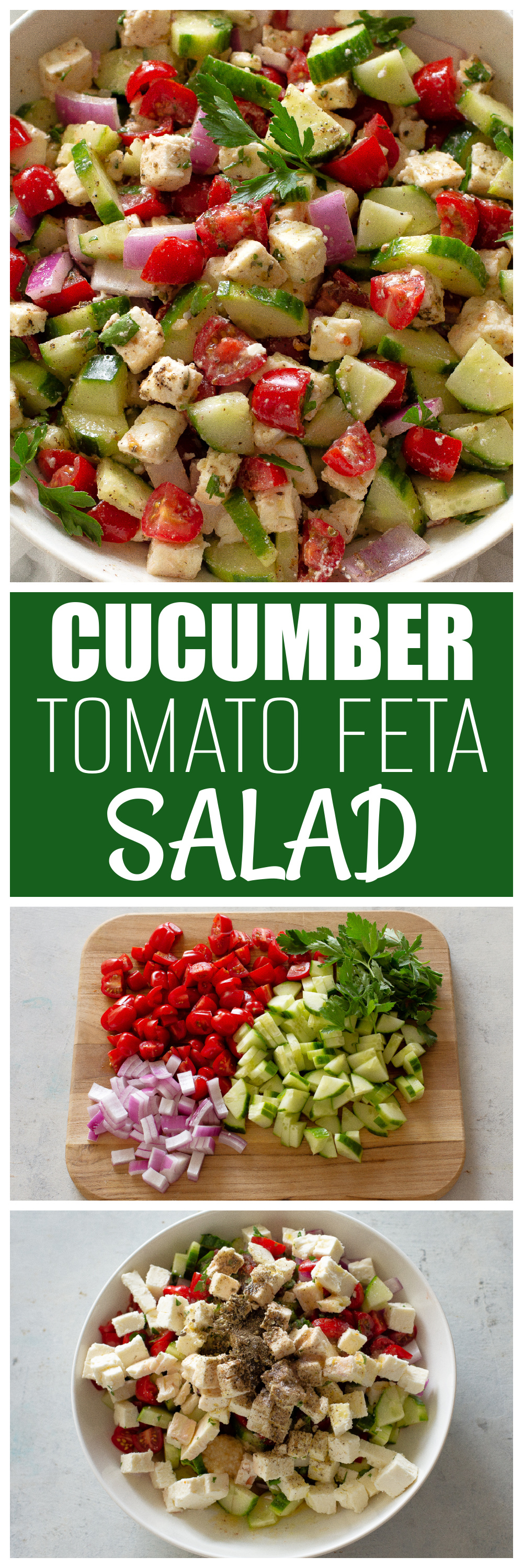 Cucumber Tomato Feta Salad