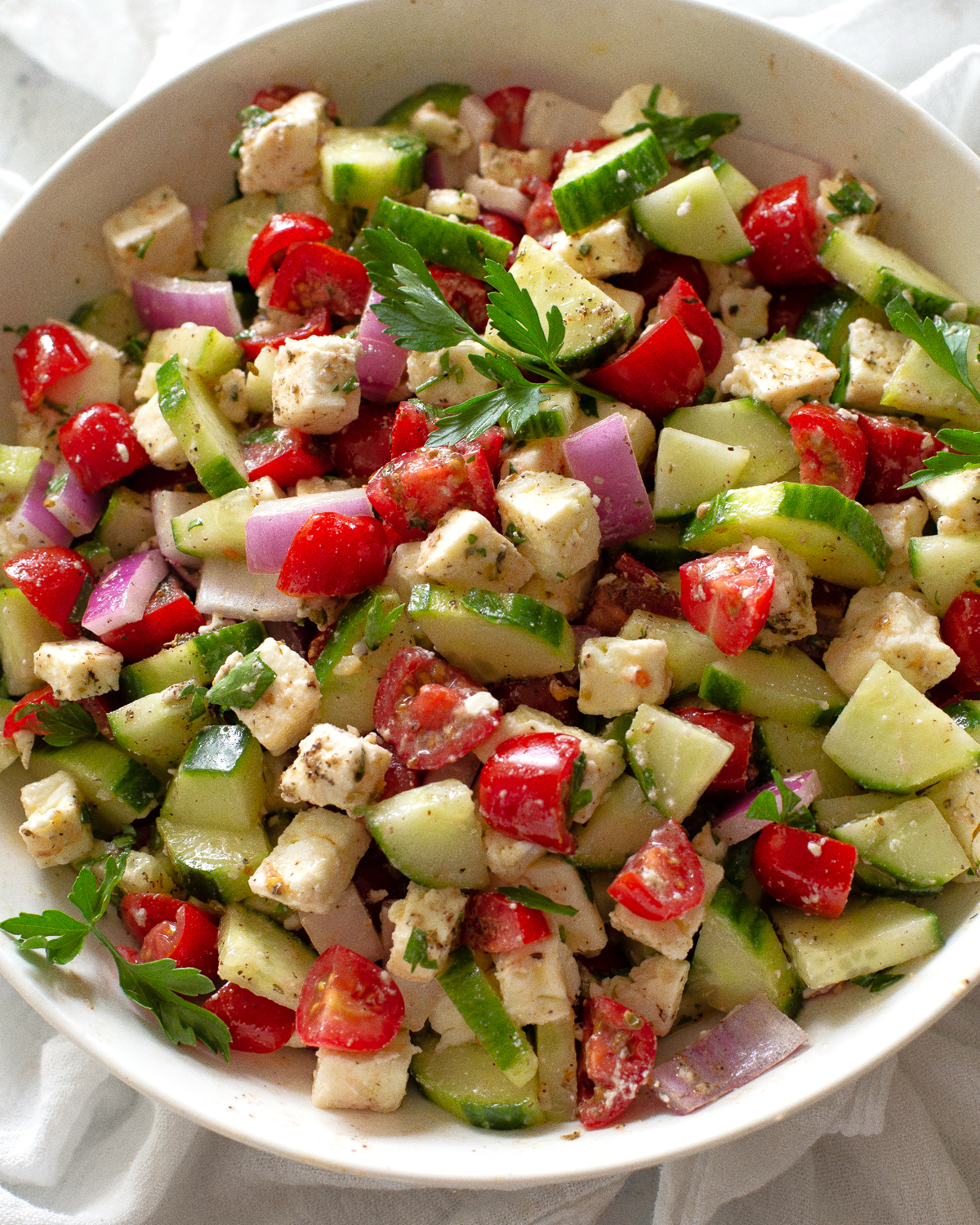 Cucumber Tomato Feta Salad