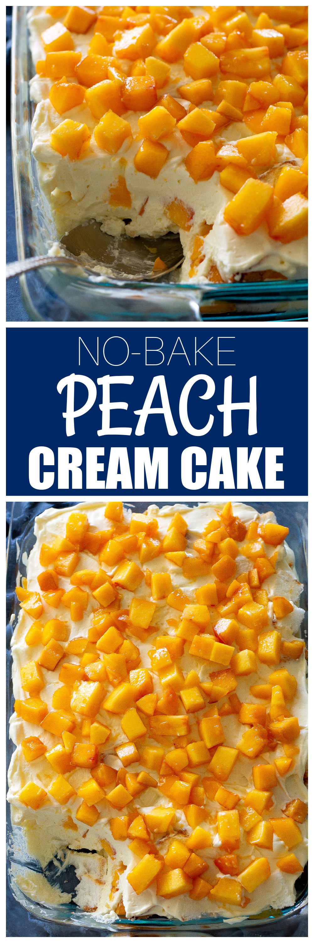 peach cream cake