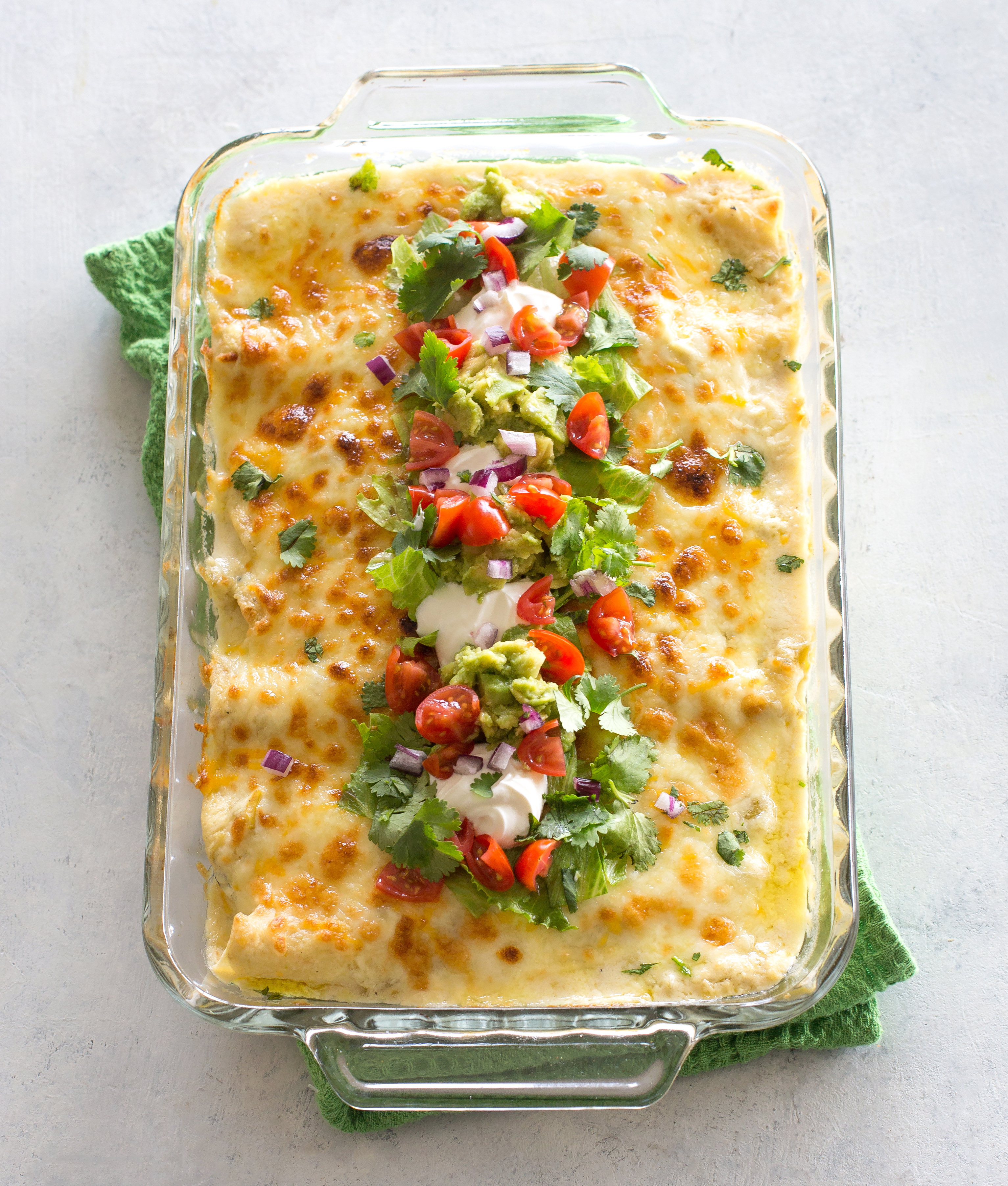 white chicken enchiladas