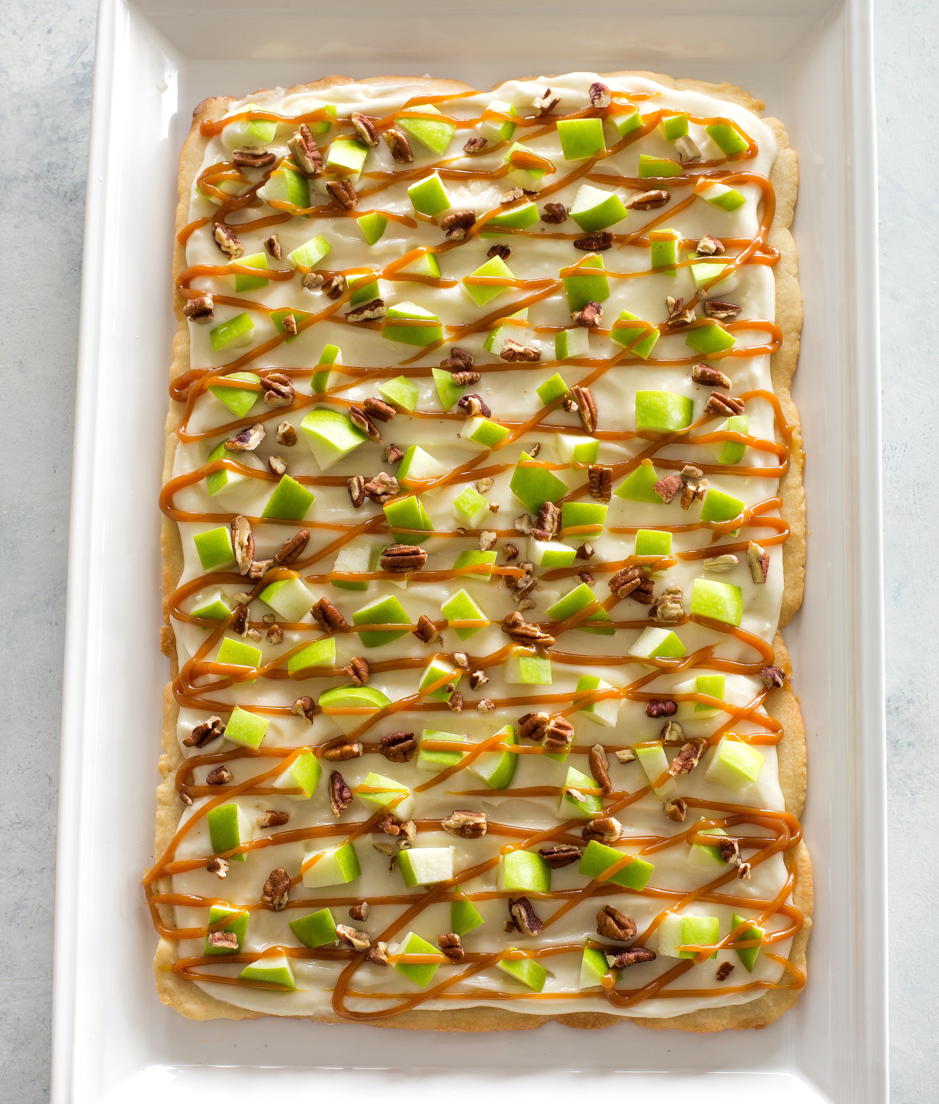Caramel Apple Cookie Pizza
