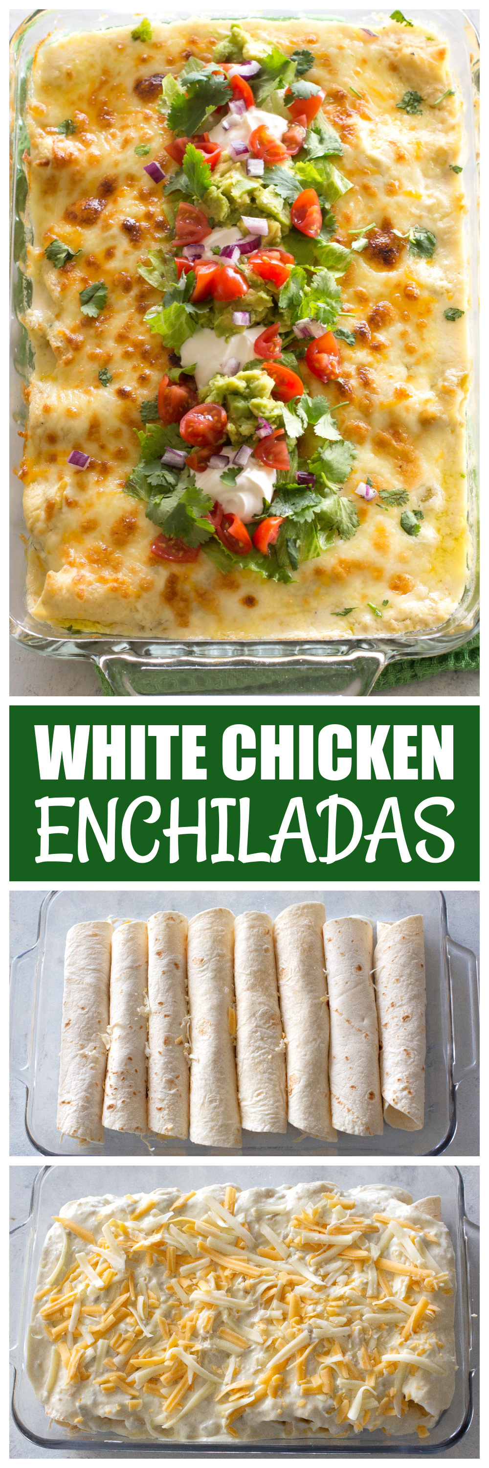 white chicken enchiladas