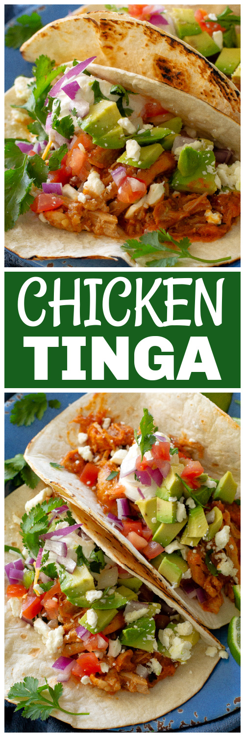 chicken tinga tacos